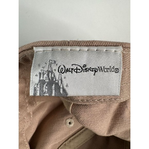 Disney Parks Embroidered Mickey Mouse Blue Icon Hat Cap Khaki Beige Adjustable - Picture 12 of 16